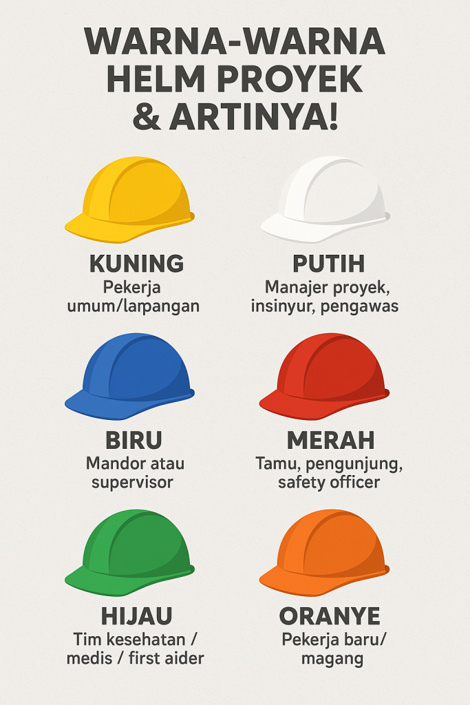 Warna-Warna Helm Proyek dan Artinya