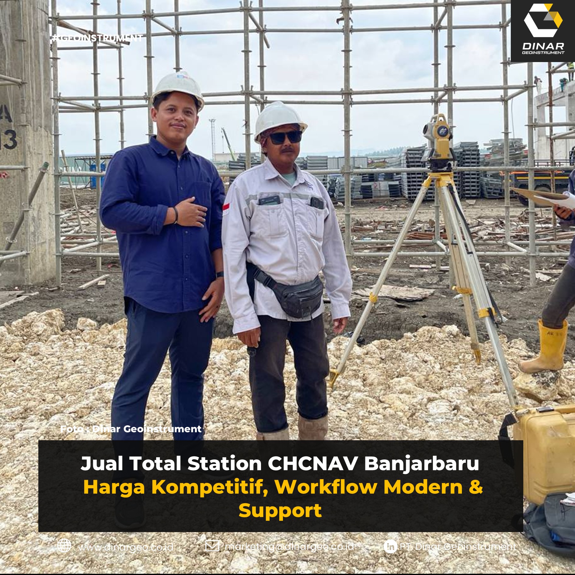 Jual Total Station CHCNAV Banjarbaru | Harga Kompetitif, Workflow Modern & Support