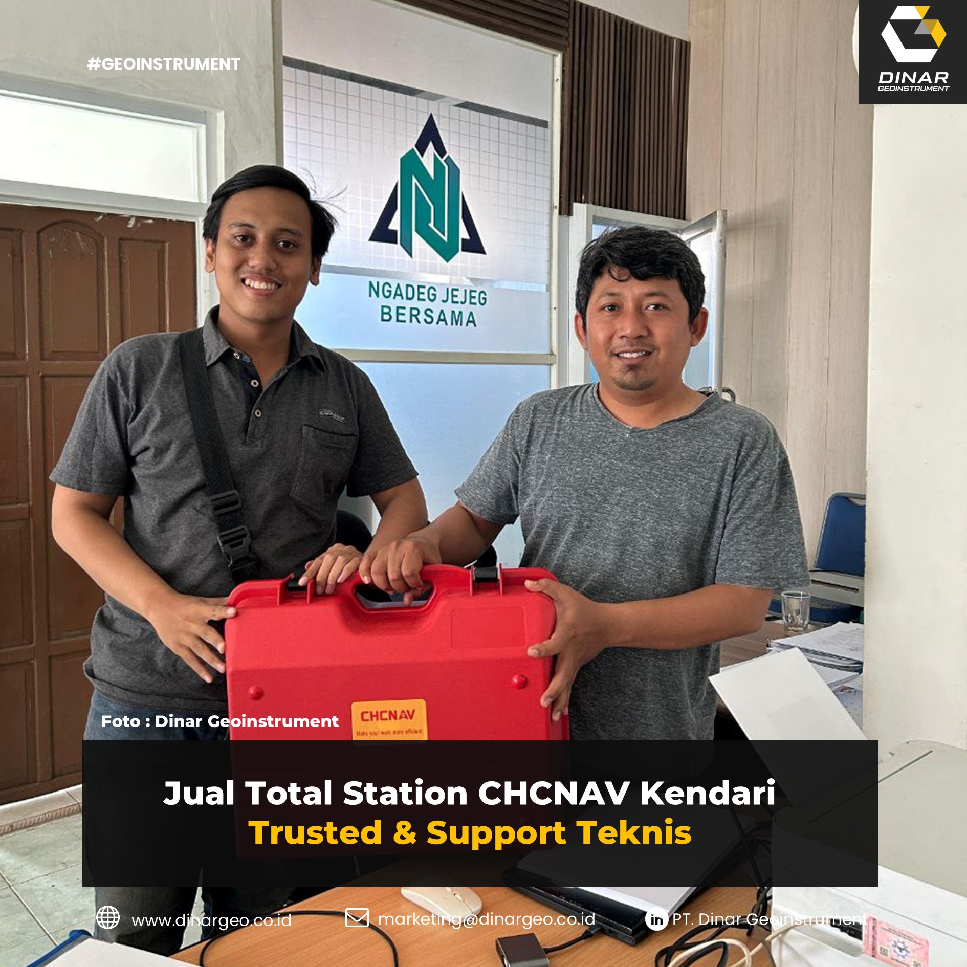 Jual Total Station CHCNAV Kendari | Trusted & Support Teknis