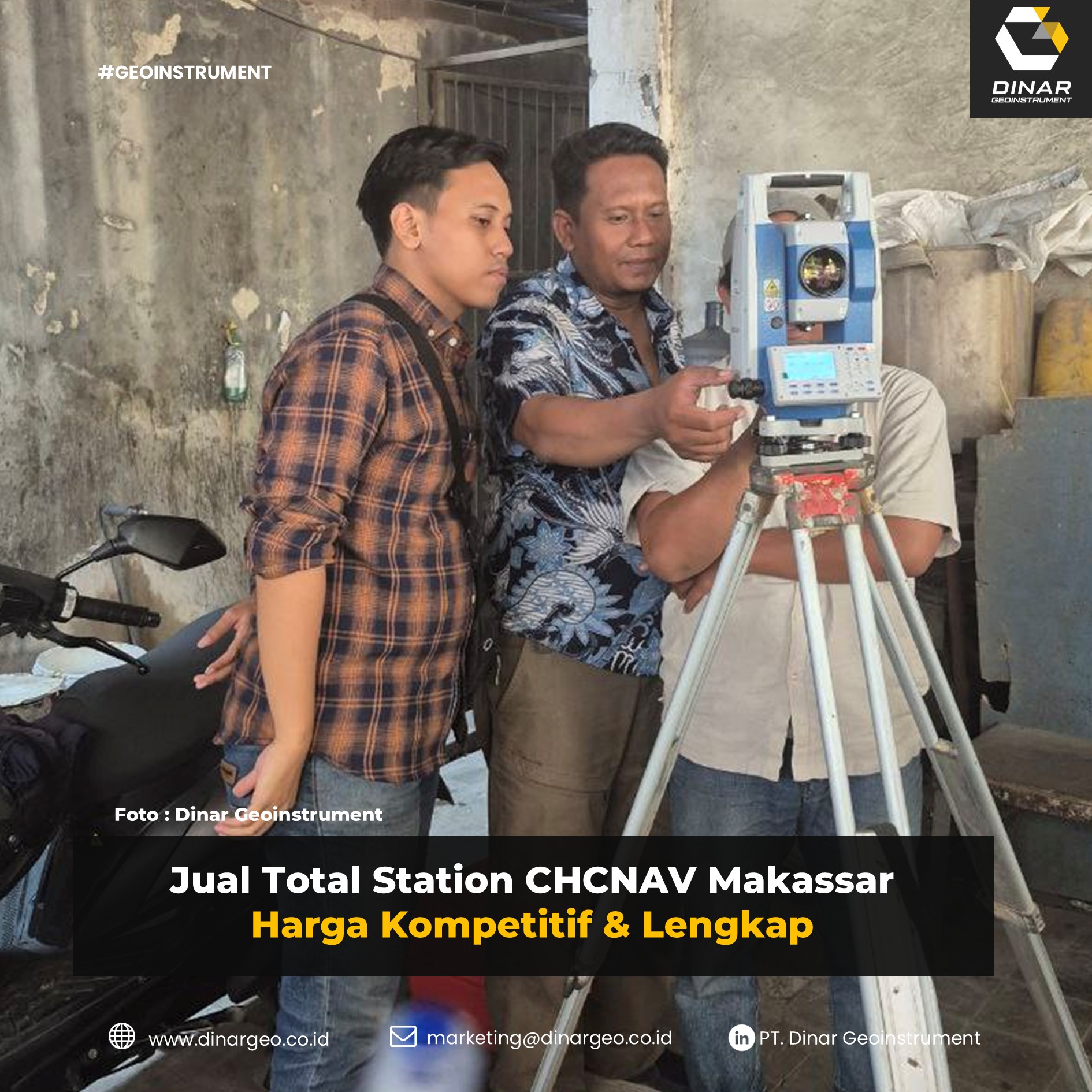 Jual Total Station CHCNAV Makassar | Harga Kompetitif & Lengkap